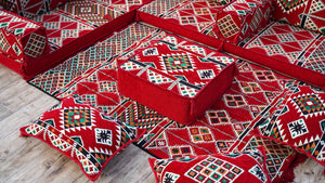 8'' Thickness L Sofa Set, Pallet Sofas, Bohemian Sectionals, Floor Cushions, Floor Couches