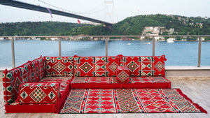 8'' Thickness L Sofa Set, Pallet Sofas, Bohemian Sectionals, Floor Cushions, Floor Couches