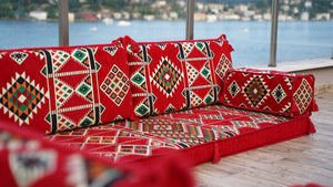 8'' Thickness L Sofa Set, Pallet Sofas, Bohemian Sectionals, Floor Cushions, Floor Couches