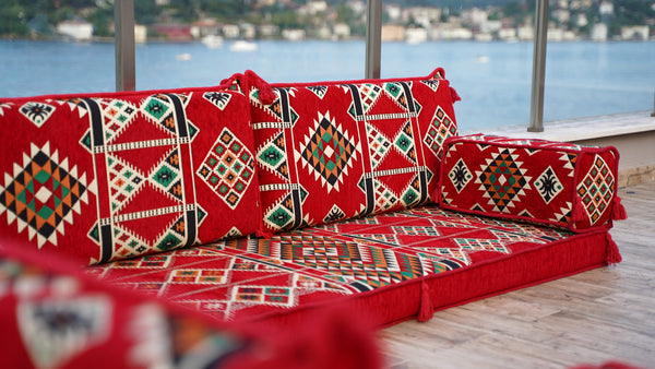 8'' Thickness L Sofa Set, Pallet Sofas, Bohemian Sectionals, Floor Cushions, Floor Couches