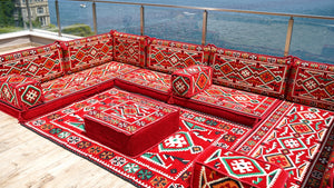 8'' Thickness U Sofa Set, Arabic Jalsa, Floor Cushions, Majlis Sofa Seating
