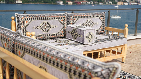 Turkish Wooden Bench Sofa Sets, Arabic Majlis Sofa, Floor Cushions Set, Yemeni Majlis, Garden Sofa Set, Patio Benches, Arabic Floor Sofa Set, Moroccan Bench Cushion