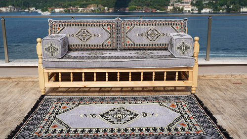 Turkish Wooden Bench Sofa Sets, Arabic Majlis Sofa, Floor Cushions Set, Yemeni Majlis, Garden Sofa Set, Patio Benches, Arabic Floor Sofa Set, Moroccan Bench Cushion