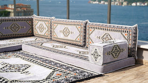 8'' Thickness L Sofa Set, Floor Couch, Sectional Sofas, Arabic Majlis, Turkish Rug, Couch Covers
