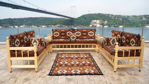 Red Corner Sofa Seating Set, Patio Benches, Arabic Floor Cushions, Wooden Bench Sofa Sets, Outdoor Furniture, Moroccan Bench Cushion, Yemeni Majlis