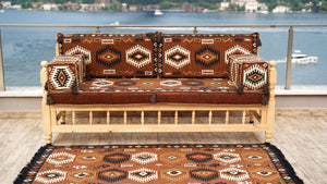 Red Corner Sofa Seating Set, Patio Benches, Arabic Floor Cushions, Wooden Bench Sofa Sets, Outdoor Furniture, Moroccan Bench Cushion, Yemeni Majlis