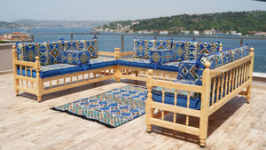 Single Pine Tree Wooden Bench, Outdoor Furniture, Wooden Bench Sofa Sets, Patio Benches, Floor Cushions, Moroccan Bench Cushion