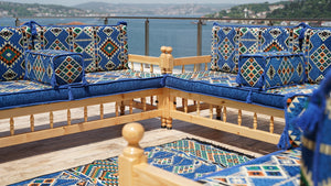 Single Pine Tree Wooden Bench, Outdoor Furniture, Wooden Bench Sofa Sets, Patio Benches, Floor Cushions, Moroccan Bench Cushion