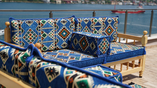 Single Pine Tree Wooden Bench, Outdoor Furniture, Wooden Bench Sofa Sets, Patio Benches, Floor Cushions, Moroccan Bench Cushion