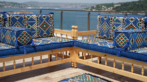 Single Pine Tree Wooden Bench, Outdoor Furniture, Wooden Bench Sofa Sets, Patio Benches, Floor Cushions, Moroccan Bench Cushion