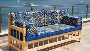 Single Pine Tree Wooden Bench, Outdoor Furniture, Wooden Bench Sofa Sets, Patio Benches, Floor Cushions, Moroccan Bench Cushion