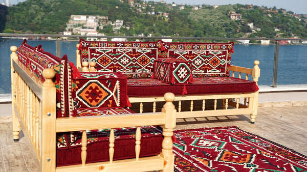 Living Room Couch, Wooden Bench Sofa Sets, Garden Sofa Set, Floor Cushions, Pine Tree Handmade Wooden Bench, Arabic Furniture, Outdoor Furniture