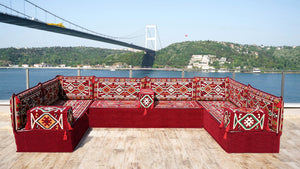 8'' Thickness U Sofa Set, Arabic Sofa, Moroccan Sofa, Arabic Jalsa