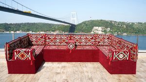 8'' Thickness U Sofa Set, Arabic Sofa, Moroccan Sofa, Arabic Jalsa