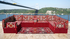 8'' Thickness U Sofa Set, Arabic Sofa, Moroccan Sofa, Arabic Jalsa