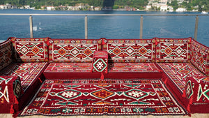 8'' Thickness U Sofa Set, Arabic Sofa, Moroccan Sofa, Arabic Jalsa