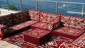 8'' Thickness U Sofa Set, Arabic Sofa, Moroccan Sofa, Arabic Jalsa