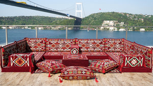 8'' Thickness U Sofa Set, Arabic Sofa, Moroccan Sofa, Arabic Jalsa