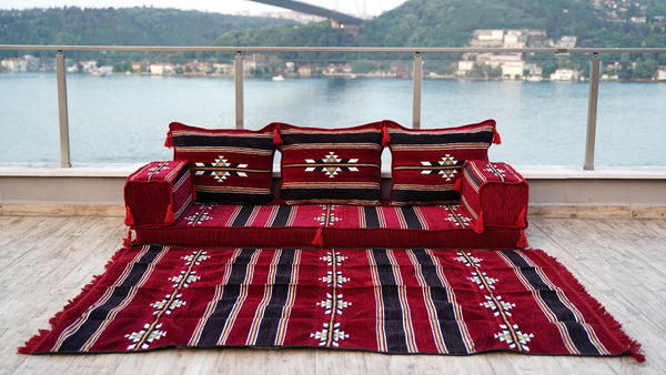 8'' Thickness Sofa Set, Window Seat, Floor Sofa Seating, Arabic Majlis, Reading Sofa Pillow