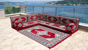 8'' Thickness L Sofa Set, Corner Floor Couch, Sectional Sofas, Yoga Sofa Sets, Handmade Living Room Furniture