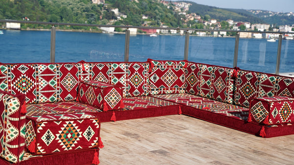8'' Thickness U Sofa Set, Floor Seating, Arabic Majlis, Sectional Sofas, Floor Cushions