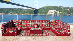 8'' Thickness U Sofa Set, Floor Seating, Arabic Majlis, Sectional Sofas, Floor Cushions