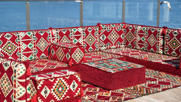 8'' Thickness U Sofa Set, Floor Seating, Arabic Majlis, Sectional Sofas, Floor Cushions