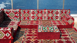 8'' Thickness L Sofa Set, Pallet Cushion Set, Modular Design Floor Cushion, Garden Sofa Set