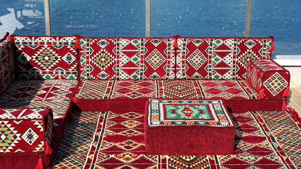 8'' Thickness L Sofa Set, Pallet Cushion Set, Modular Design Floor Cushion, Garden Sofa Set