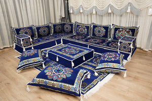 Arabic Diwan Majlis Sofa, Bench Cushions, Traditional Boho Style Sofa, Moroccan Sofa Seating, Arabic Floor Cushion,  Kilim Pattern Pillow