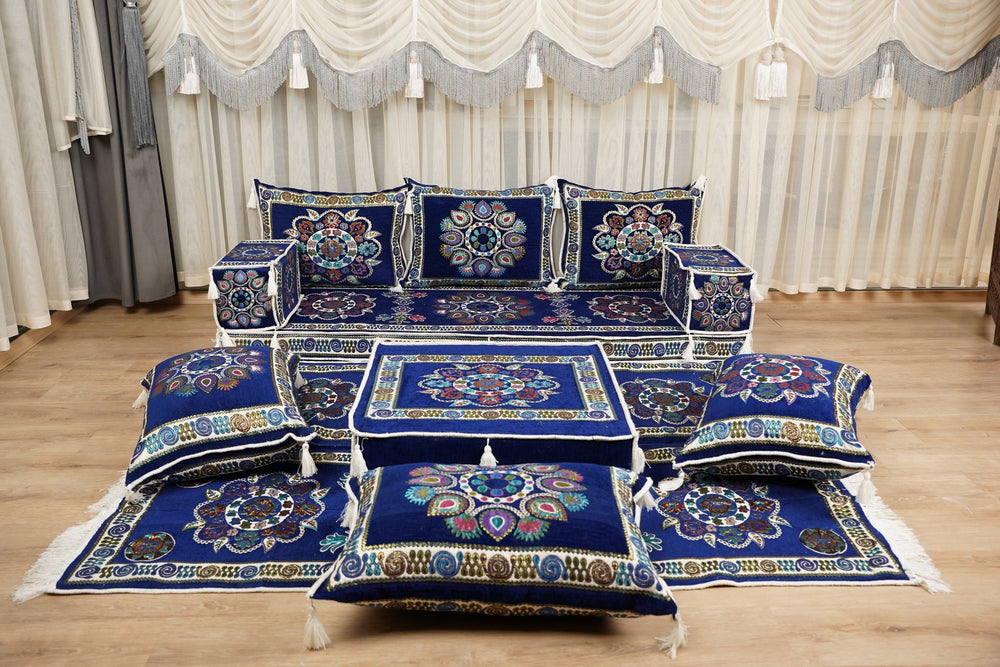 Arabic Diwan Majlis Sofa, Bench Cushions, Traditional Boho Style Sofa, Moroccan Sofa Seating, Sectional Sofa, Arabic Floor Cushion