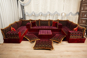 Diwan Sofa Sets, Floor Couch, Arabic Majlis Sofa, Moroccan Floor Sofa, Bohemian Floor Seating, Ethnic Floor Cushion, Traditional Floor Sofa