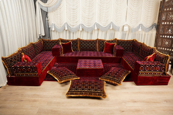 Diwan Sofa Sets, Floor Couch, Arabic Majlis Sofa, Moroccan Floor Sofa, Bohemian Floor Seating, Ethnic Floor Cushion, Traditional Floor Sofa