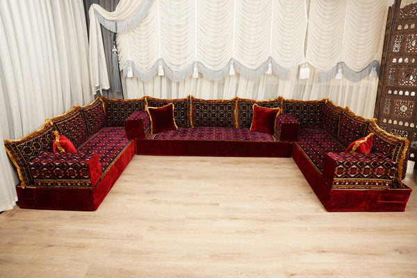 Diwan Sofa Sets, Floor Couch, Arabic Majlis Sofa, Moroccan Floor Sofa, Bohemian Floor Seating, Ethnic Floor Cushion, Traditional Floor Sofa