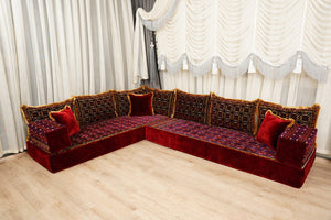 Diwan Sofa Sets, Floor Couch, Arabic Majlis Sofa, Moroccan Floor Sofa, Bohemian Floor Seating, Ethnic Floor Cushion, Traditional Floor Sofa