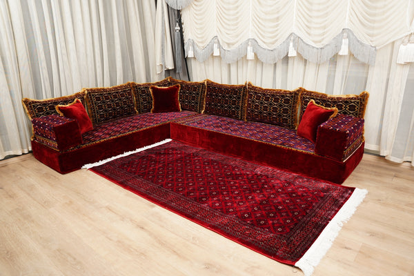 Diwan Sofa Sets, Floor Couch, Arabic Majlis Sofa, Moroccan Floor Sofa, Bohemian Floor Seating, Ethnic Floor Cushion, Traditional Floor Sofa