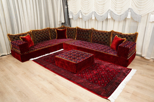 Diwan Sofa Sets, Floor Couch, Arabic Majlis Sofa, Moroccan Floor Sofa, Bohemian Floor Seating, Ethnic Floor Cushion, Traditional Floor Sofa