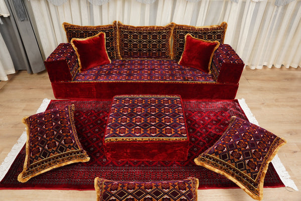 Diwan Sofa Sets, Floor Couch, Arabic Majlis Sofa, Moroccan Floor Sofa, Bohemian Floor Seating, Ethnic Floor Cushion, Traditional Floor Sofa
