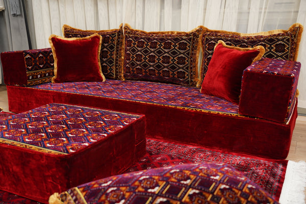 Diwan Sofa Sets, Floor Couch, Arabic Majlis Sofa, Moroccan Floor Sofa, Bohemian Floor Seating, Ethnic Floor Cushion, Traditional Floor Sofa
