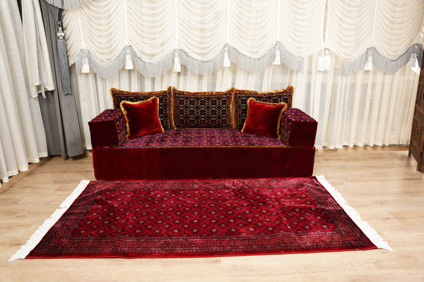 U-Shaped Floor Sofa, Diwan Sofa Sets, Moroccan Floor Sofa, Velvet Majlis Sofa, Traditional Majlis Floor Seating, Bohemian Floor Seating