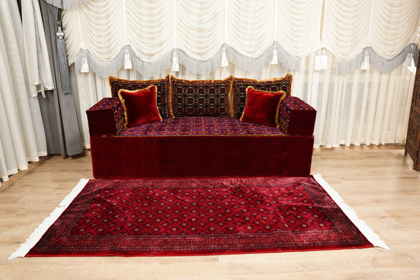 U-Shaped Floor Sofa, Diwan Sofa Sets, Moroccan Floor Sofa, Velvet Majlis Sofa, Traditional Majlis Floor Seating, Bohemian Floor Seating