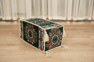 أريكة على طراز بوهو، أريكة جلوس أرضية عربية خضراء، أريكة مغربية، طقم جلوس أريكة ديوان، أريكة صالة عربية، طقم أريكة أرضية، جلسة عربية