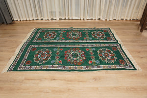 أريكة على طراز بوهو، أريكة جلوس أرضية عربية خضراء، أريكة مغربية، طقم جلوس أريكة ديوان، أريكة صالة عربية، طقم أريكة أرضية، جلسة عربية