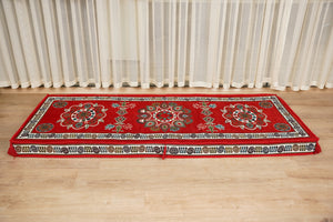 Red Arabic Majlis Floor Sofa, Diwan Sofa Sets, Turkish Floor Sofa, Moroccan Cushion, Ethnic Floor Cushion, Kilim Cushion Set, Traditional Sofa