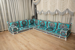 أطقم أرائك ديوان تقليدية، أرائك مقطعية، طقم أرائك مجلس، جلوس عربي على الأرض، أرائك أرضية شرق أوسطية، أرائك صالة عربية، أرائك بمقعدين