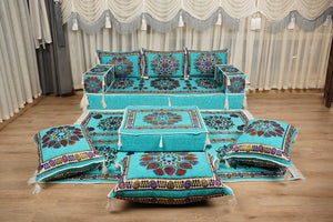 Traditional Diwan Sofa Sets, Turkish Floor Seating Set, Custom Made Sofa, جلوس عربي على الأرض, Boho Style Couch