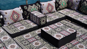 8'' Thickness U Sofa Set, Arabic Diwan Sofas, Moroccan Rug, Arabic Majlis Seating