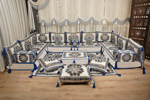 Boho Sofa Couch, Floor Cushion Couch, Diwan Sofa Sets, Moroccan Majlis Couch, جلسة عربية, Traditional Majlis Floor Seating, Arabic Jalsa Set