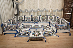 Modular Floor Sofa Set, جلسة عربية, Traditional Arabic Sofa, Diwan Sofa Sets, Ottoman Cushion Set, Handmade Floor Seating Sofa, Arabic Jalsa
