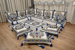 Modular Floor Sofa Set, جلسة عربية, Traditional Arabic Sofa, Diwan Sofa Sets, Ottoman Cushion Set, Handmade Floor Seating Sofa, Arabic Jalsa